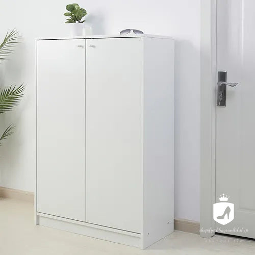 KHAYRUN shoe cabinet/storage, white, 80x35x117 cm