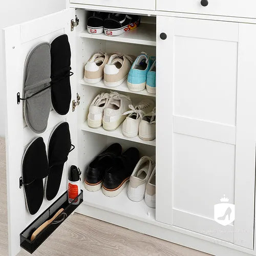 KHAYRUN Shoe cabinet/storage, white, 105x40x107 cm