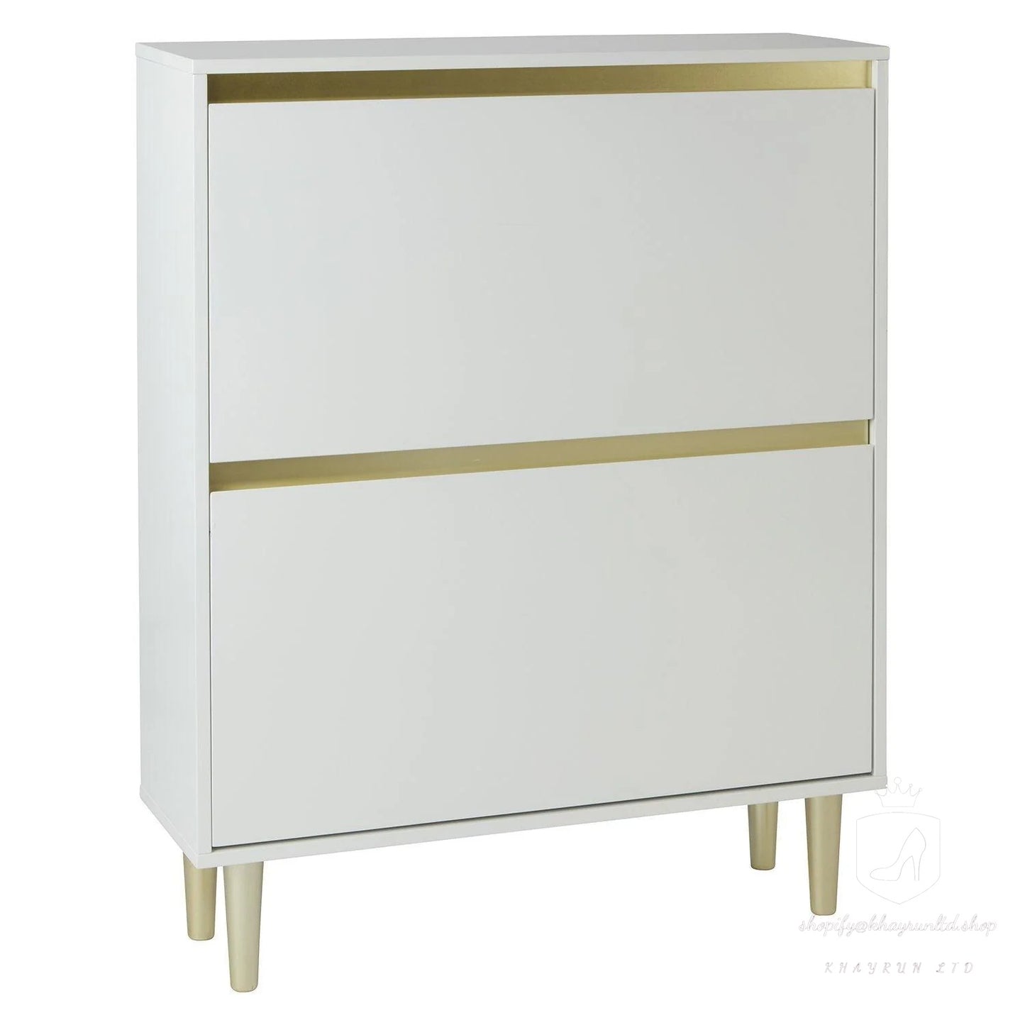 KHAYRUN Iliana Shoe Cabinet - 2 Door - White