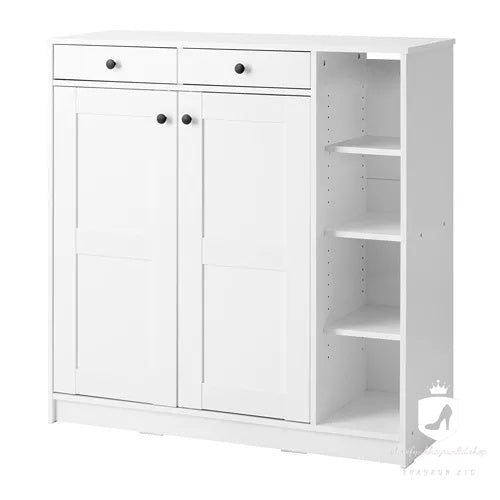 KHAYRUN Shoe cabinet/storage, white, 105x40x107 cm