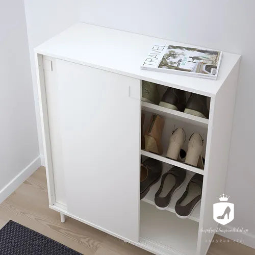 KHAYRUN shoe cabinet/storage, white, 80x35x102 cm
