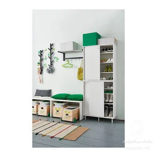 KHAYRUN shoe cabinet/storage, white, 80x35x102 cm